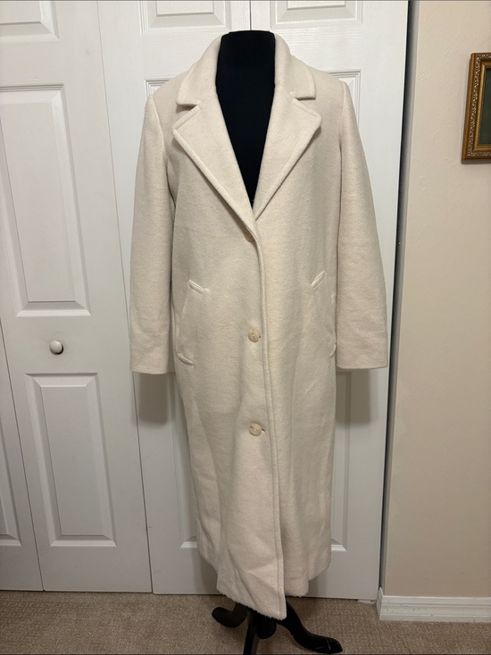 Z supply Jackets & Blazers - NWT Z Supply Conway Plush Coat Sea Salt White Midi Long Jacket Size Small.